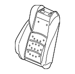 81527TVAL31 - Body: Seat Back Pad for Honda: Accord Image