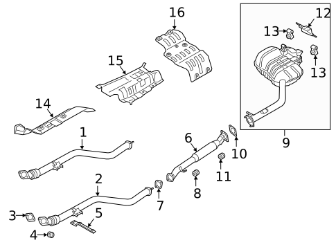 Exhaust Components for 2021 Genesis G70 #0