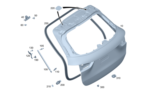 Rear-End Door for 2023 Mercedes-Benz GLA45 AMG #0