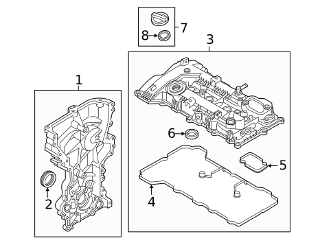Valve & Timing Covers for 2019 Hyundai Elantra GT #0