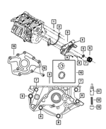 68194155AB - 4.0L Gas; Engine: Engine Oil Pump for Mopar Image