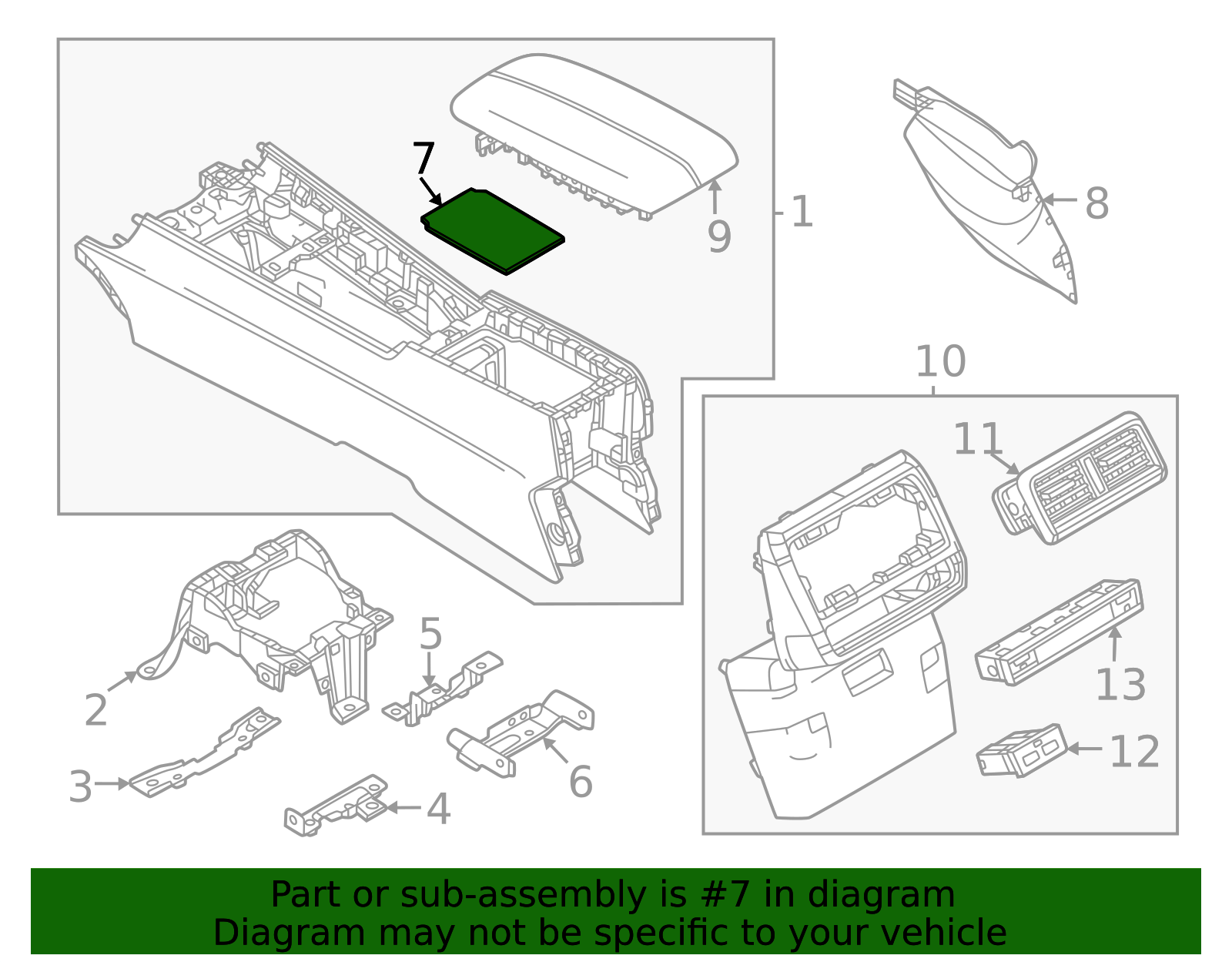 VA4055171A - Console Mat 2023-2025 Mazda CX-50 | Mazda Wholesale
