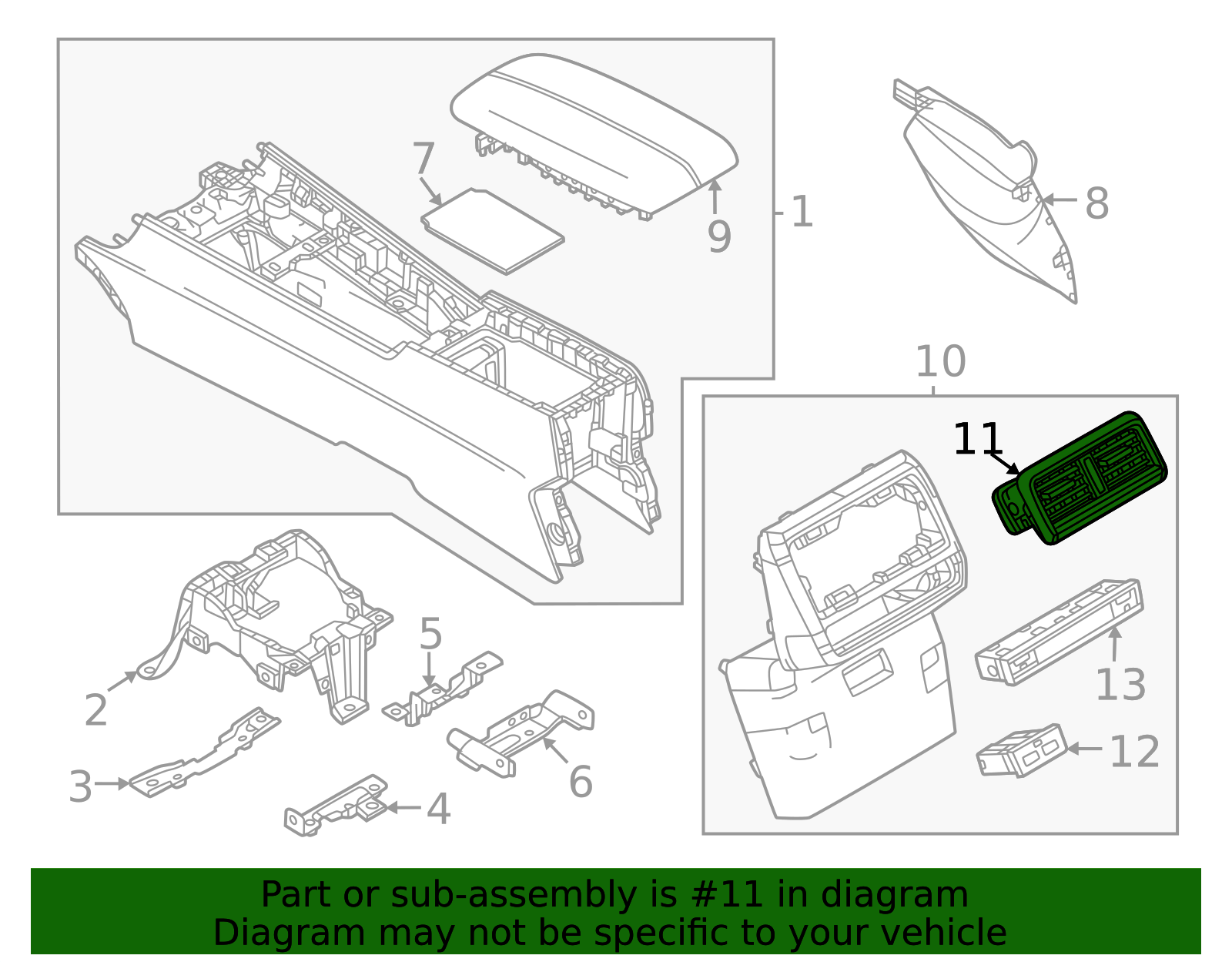 松田 ページ VA40-64-91X-02 - Console Air Vent - 2023-2025 Mazda | Mazda Swag
