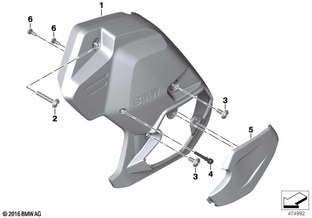 46638388822 - : Transmission Cover, Left for BMW-Motorrad Image