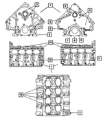 68061157AC - 5.7L Gas; Engine: Short Block Engine for Mopar Image image