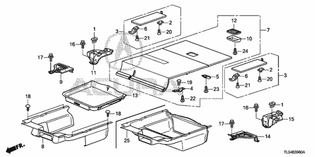 Rear Floor Box for 2011 Acura TSX #0