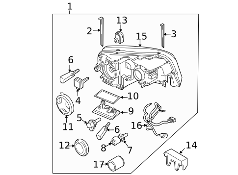 Bulbs - Chassis for 2008 Volvo XC90 #3