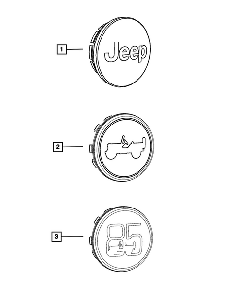 Wheel Covers and Center Caps for 2026 Jeep Cherokee #0