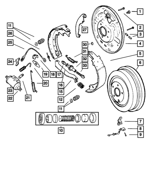 Rear Brakes for 2001 Jeep Cherokee #1