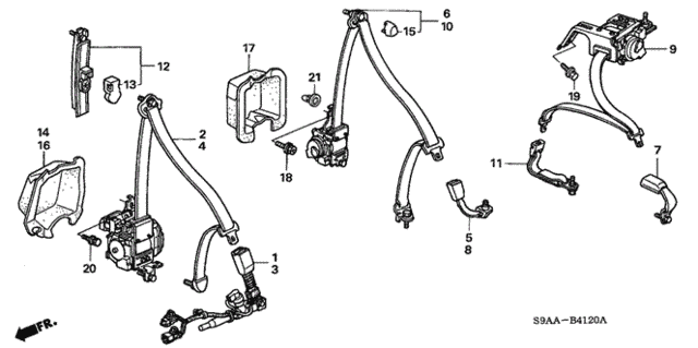Seat Belts for 2006 Honda CR-V #0
