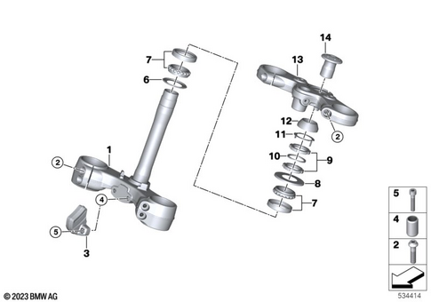 Telescopic Forks, Telelever for 2024 BMW-Motorrad R 12 #0