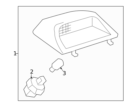 High Mounted Stop Lamp for 2002 Lexus LS430 #0