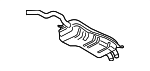 1J6253609BN - Exhaust: Muffler for Volkswagen: Beetle, Golf Image