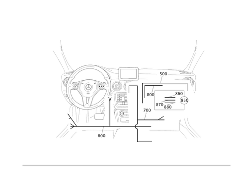 Cockpit Cable Harness for 2016 Mercedes-Benz GLA250 #0