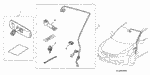 8V03SDA100R1 - Accessory Components: SET, HARNESS COVER for Honda Image