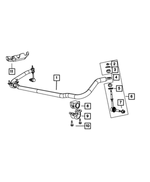 6508762AA - Front Suspension: Hex Flange Lock Nut for Mopar Image