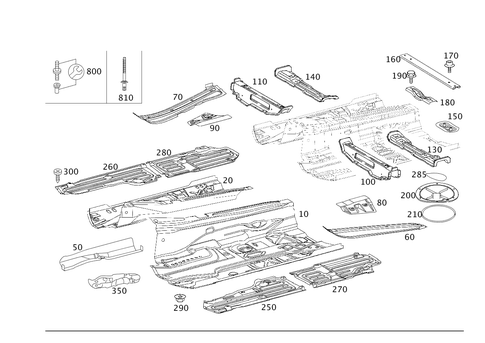 Front Floor for 2006 Mercedes-Benz E320 #0