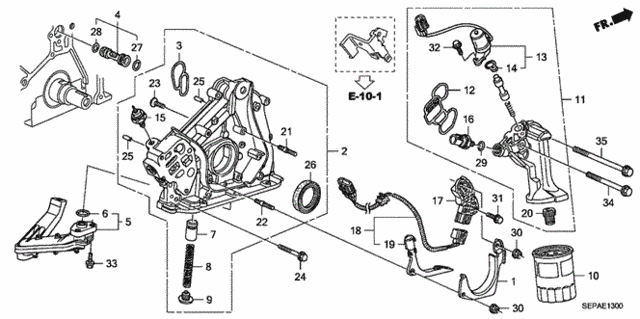 Oil Pump for 2008 Acura TL #0