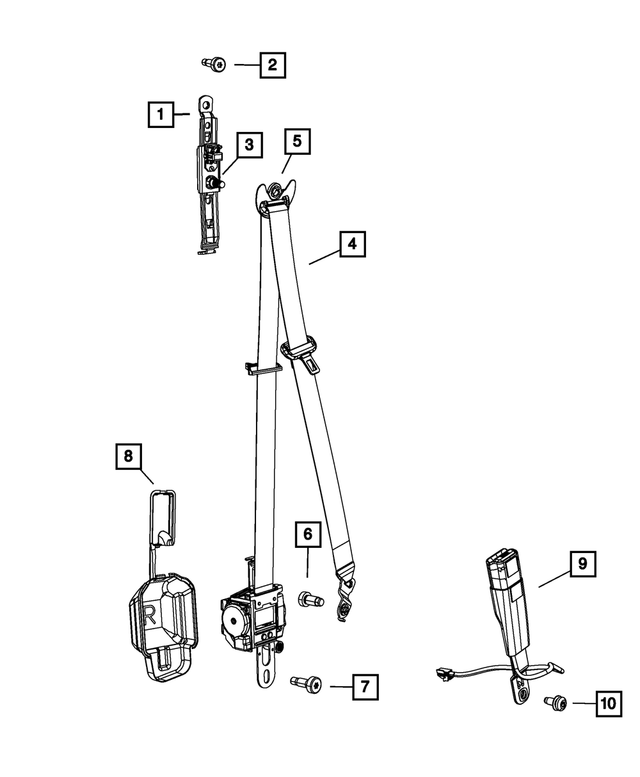 6509460AA - Restraints: Hex Nut for Mopar Image image
