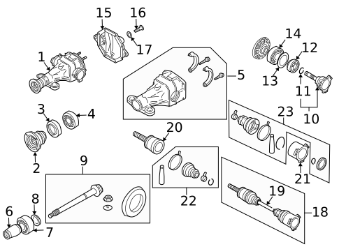 Axle & Differential for 2005 Nissan 350Z #0