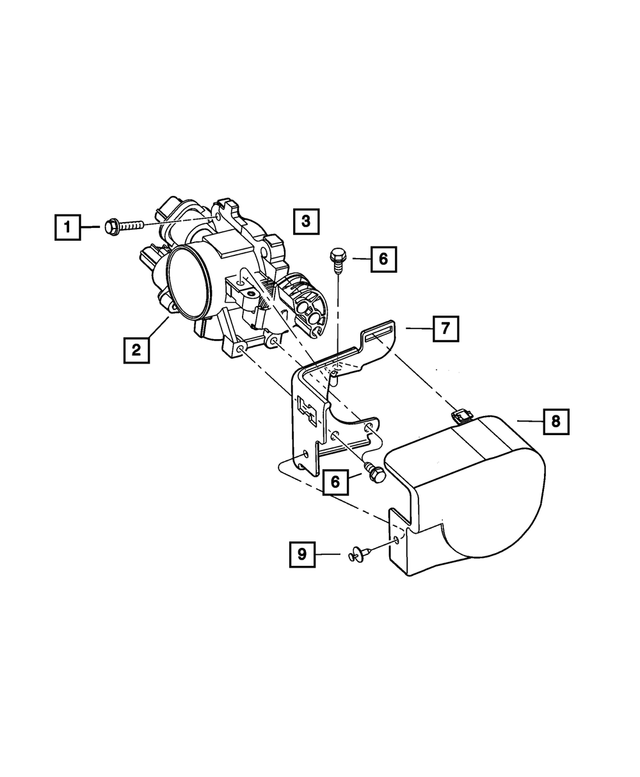 4792440AB - : Throttle Body To Intake Gasket for Mopar Image