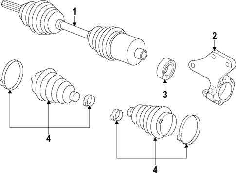 Axle Shafts & Joints for 2013 Nissan Quest #0