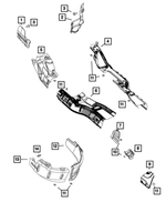 55399273AE - Exhaust: Brake &amp; Fuel Line Shield for Mopar Image