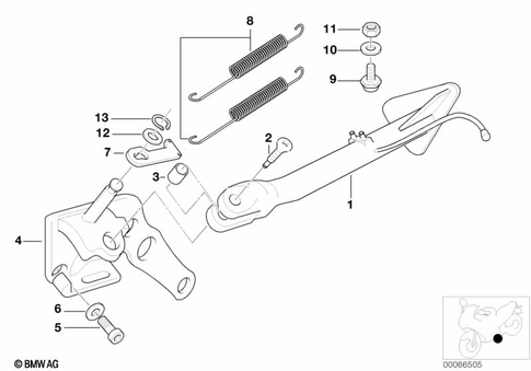 Side Stand for 2000 BMW-Motorrad R 1100 S #0