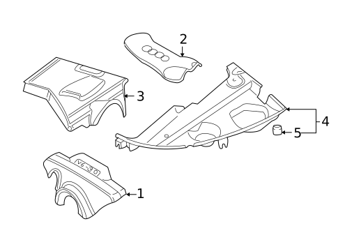 Engine Appearance Cover for 2003 Audi A4 Quattro #0