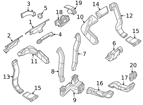 Ducts for 2014 Mercedes-Benz G550 #0
