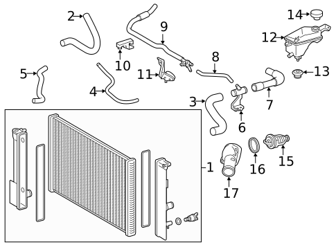 Radiator & Components for 2016 Scion iM #0