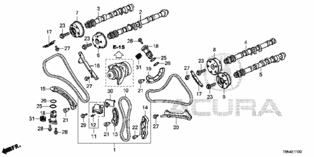 Camshaft - Cam Chain for 2019 Acura NSX #0