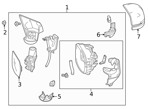 Outside Mirrors for 2020 Honda CR-V #0