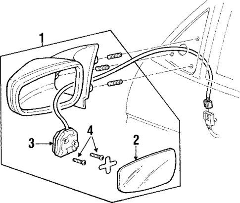 Outside Mirrors for 1997 Pontiac Grand Prix #0