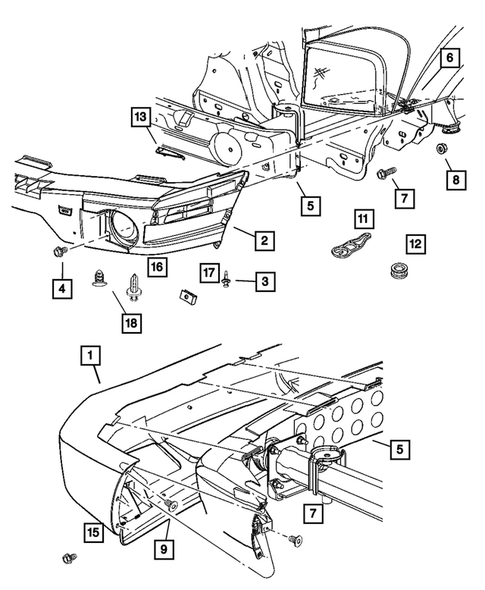 Front Bumper and Fascia for 2006 Dodge Durango #0