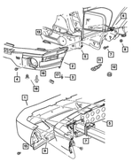 5HP21ZSPAC - Frames and Bumpers: Front Fascia for Dodge: Durango Image