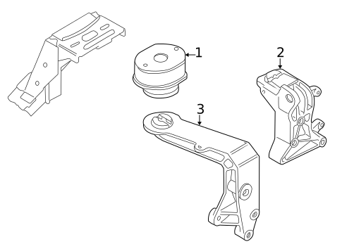 Engine Mounting for 1995 Volkswagen EuroVan #0