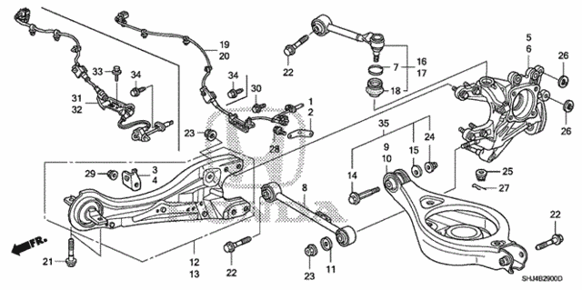 Rear Lower Arm for 2008 Honda Odyssey #0