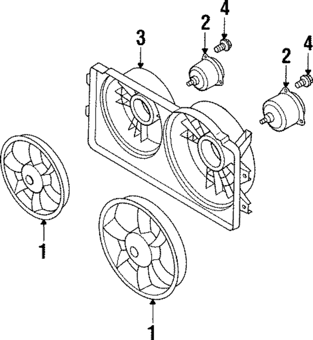 F32Z8600B - Cooling System: Fan Blade for Ford Image