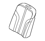 89360T4600PJ5 - Body: Seat Back Cover for Genesis: G90 Image