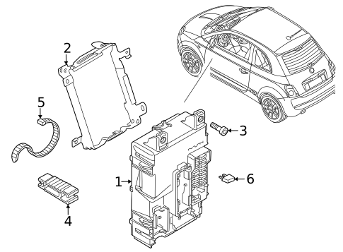 Control Module for 2024 Fiat 500E #0