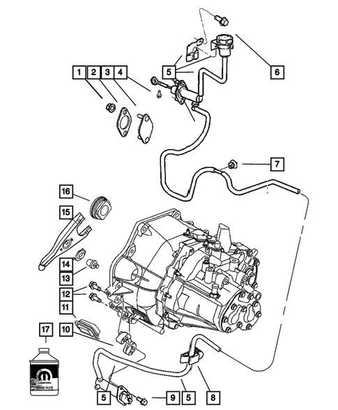 Clutch Controls for 2009 Chrysler PT Cruiser #0