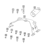 6101794 - Electrical: Hex Head Bolt And Coned Washer for Mopar Image