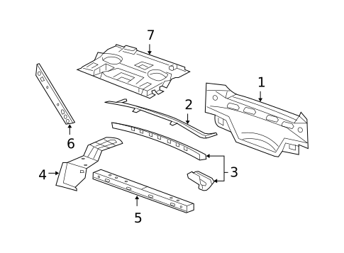 Rear Body for 2011 Buick Lucerne #0