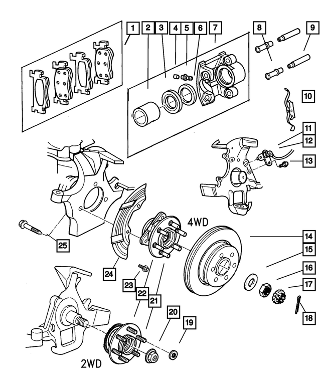5016167AC - : Front Disc Brake Pad Kit for Mopar Image
