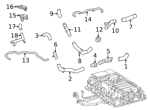 Hoses & Lines for 2020 Toyota Mirai #0