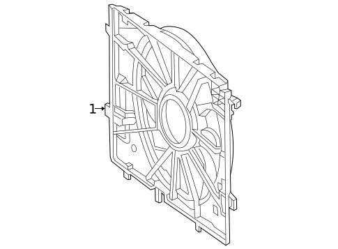 Cooling Fan for 2023 Mercedes-Benz GLE 63 AMG&reg; S #0