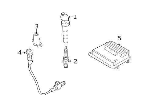 Ignition System for 2009 Hyundai Sonata #0