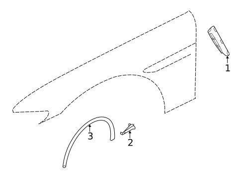 Exterior Trim - Fender for 2023 Jaguar F-Pace #0