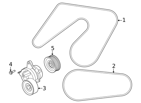 Accessory Drive Belt System Components for 2026 Nissan Armada #0